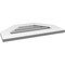 Ekena Millwork Octagonal Top Surface Mount PVC Gable Vent: Functional, w/ 3-1/2"W x 1"P Standard Frame, 24"W x 14"H GVPOT24X1401SF - alternate 2